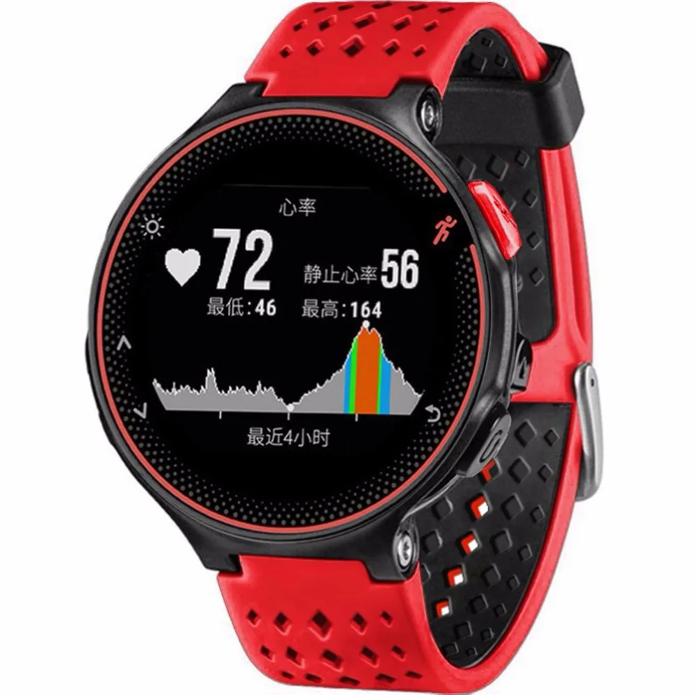 Замена силиконовые Ремешки для наручных часов для Garmin Forerunner 220 230 235 630 620 735XT ремешок с Шпильки и Инструменты