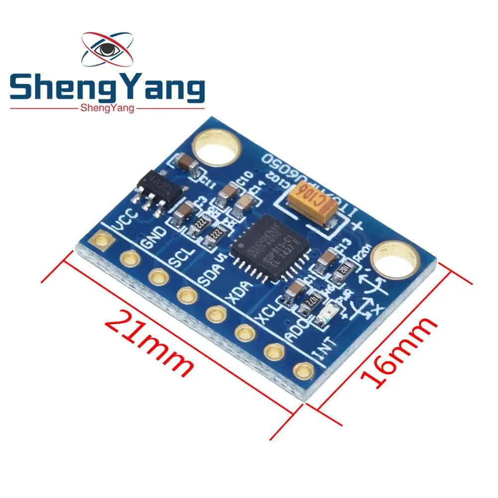 1 шт. ShengYang GY-521 MPU-6050 MPU6050 Модуль 3 оси аналоговый гироскоп Датчики+ 3 оси акселерометр модуль для arduino