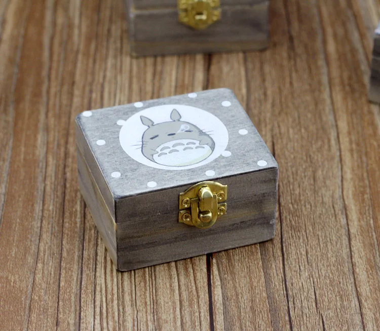 Деревянная музыкальная шкатулка Hayao Miyazaki Totoro|box shoe|music jewellerymusic box birds |