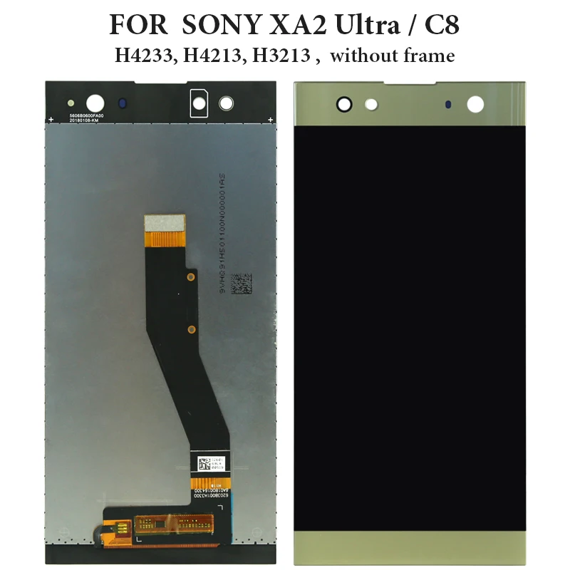 Для Sony Xperia C8 LCD сенсорный экран с рамкой дигитайзер детали в сборе для XA2 Ultra H4233 H4213