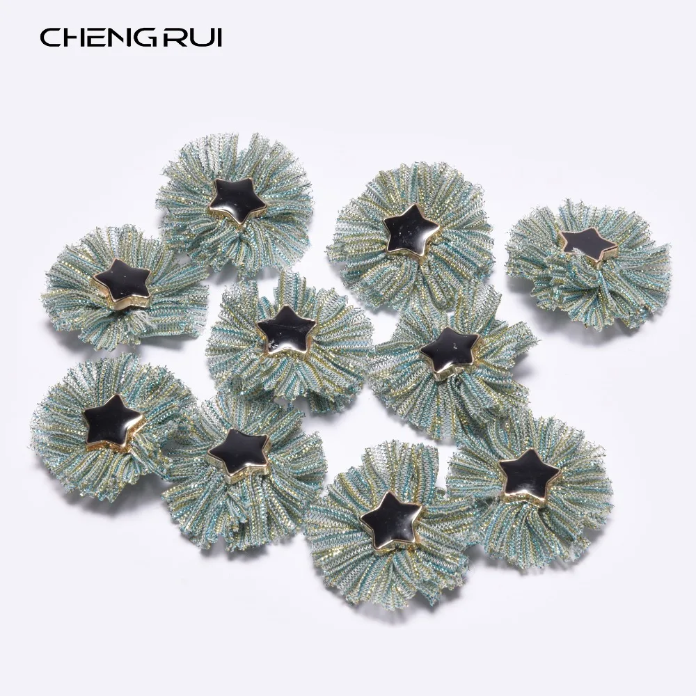 CHENGRUI F104 3 см тканевый цветок патчи нашивки для одежды diy ремесло принадлежности.