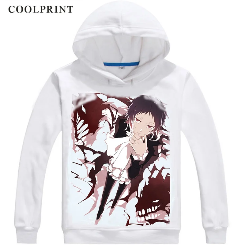 Coolprint Akutagawa Ryuunosuke мужские толстовки с капюшоном Bungou бродячие собаки литературная Мужская толстовка уличная Аниме Толстовка с принтом Длинная с капюшоном - Цвет: Синий