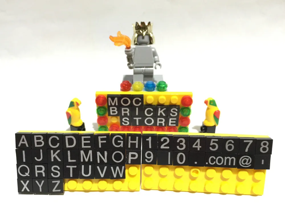 Конструктор из блоков для детей 41 шт./лот с буквами и числами|building blocks|compatible with