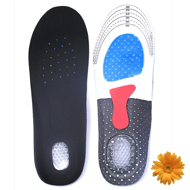 Дышащие бегущие стельки для походов бега спорта латексные мужчин и женщин размер