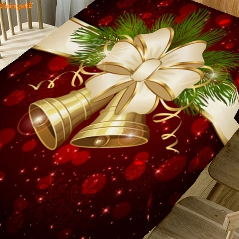 Saingace, Рождественская скатерть, пылезащитная скатерть для стола X-mas, ужин на День Благодарения, 3D скатерть, домашний, вечерние, Декор, OEM N 08