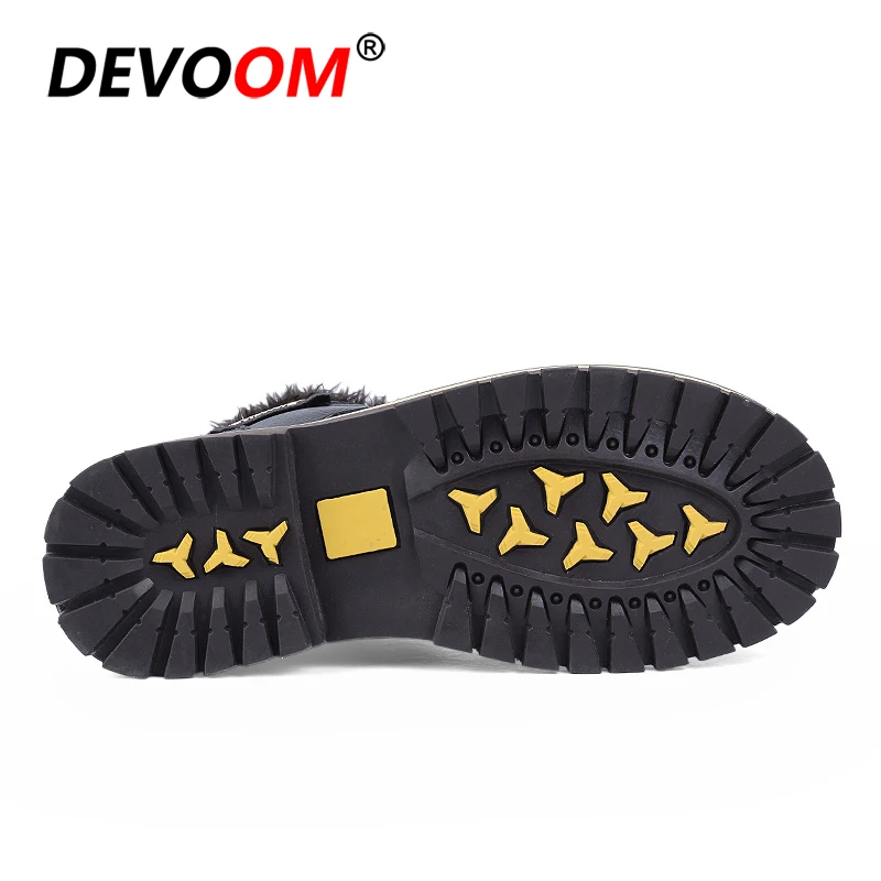 Мужская походная обувь; зимние охотничьи ботинки «doc martins»; мужские зимние ботинки из плюша; высококачественные кожаные повседневные ботинки для альпинизма на меху; большие размеры
