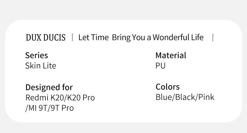 DUX DUCIS чехол для Xiao mi Red mi K20 Pro mi 9 T Pro PU кожаный защитный чехол