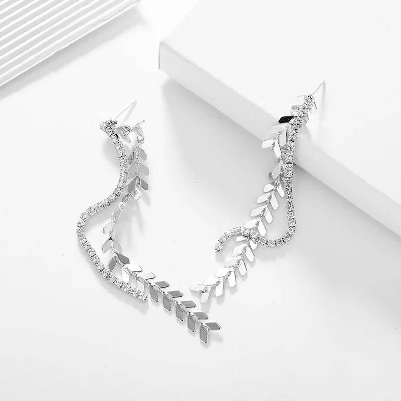 Модные женские серьги с пшеничными ушками длинные висячие новинка Лидер продаж