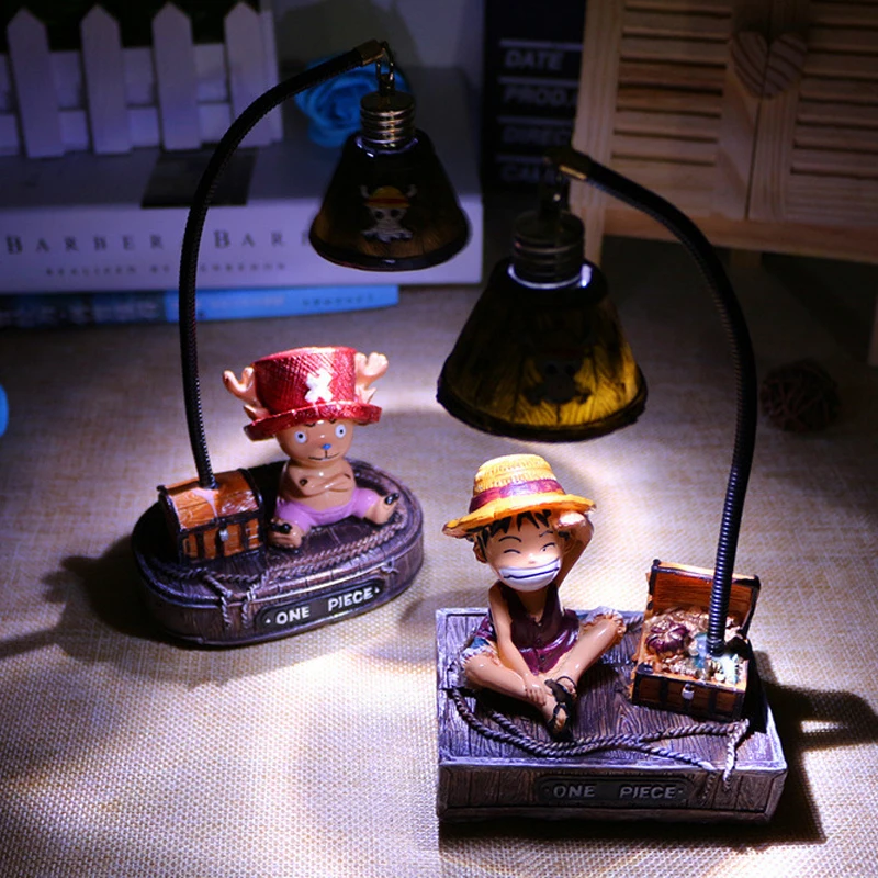 

2018 New Basa Japanese Anime One Piece Toy Led Night Light Monkey D Luffy Tony Kids Novelty Lighting Led Night Lights Toys