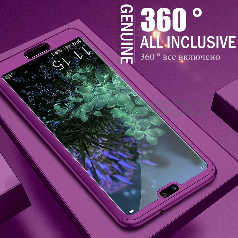 OICGOO 360 градусов чехол для телефона huawei P10 P20 Lite Pro Plus Полный s Honor 9 10 со