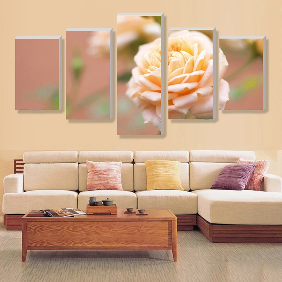 2016 лучшие модные картины (без рамки) 5. Розы домашний декор холст печать на стене в