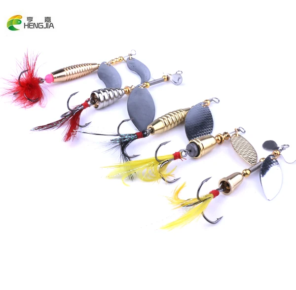

HENGJIA Metal Fishing Lure 5pcs/lot Mix Size Spoon Lure Spinner Bait Fishing Tackle Hard Bait Spinner Bait Isca Artificial