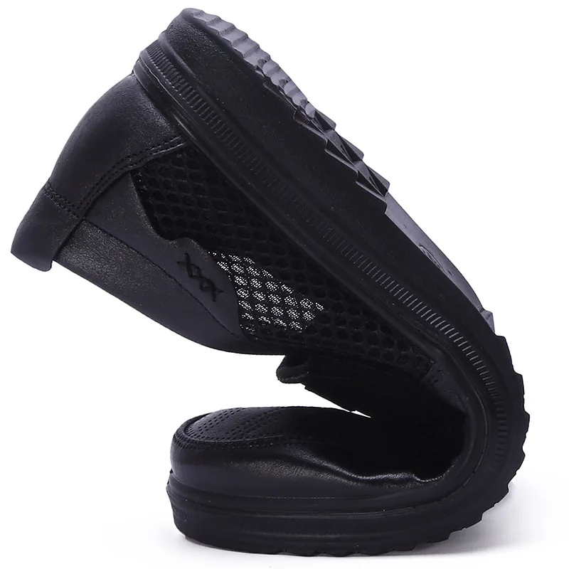 Size 38-48Comfortable Mens Casual Shoes mesh sandals Hot Sale Loafers Men Quality Leather Flats Moccasins | Обувь