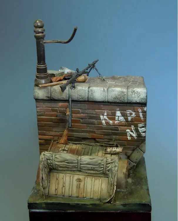 1/35 полимерный Строительный набор пулемет бункерная основа 60 мм * 80 | Игрушки и
