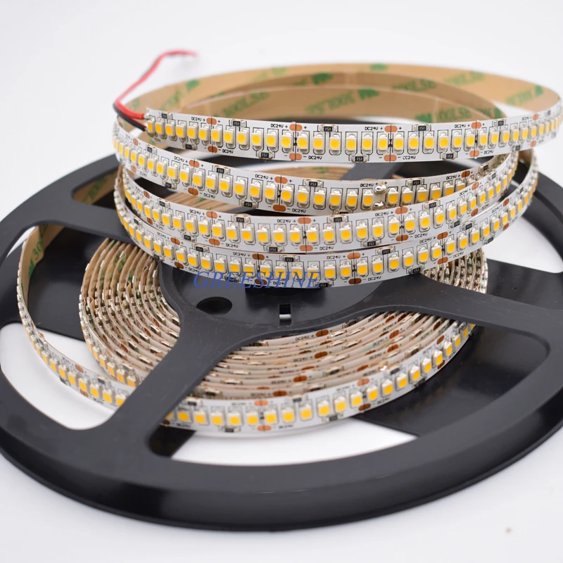 CRI&gt 80 3528 240 светодиодов DC24V высокая плотность Светодиодная лента 10 мм PCB теплый