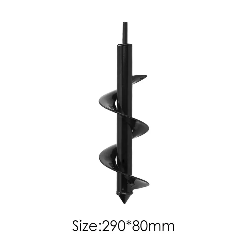 290x80mm Дырокопатель инструмент садовый Бур спиральное сверло Дырокол экскаватор плантатор лампа шестигранный вал сверло двор Садоводство постельные принадлежности посадка - Цвет: 290x80mm