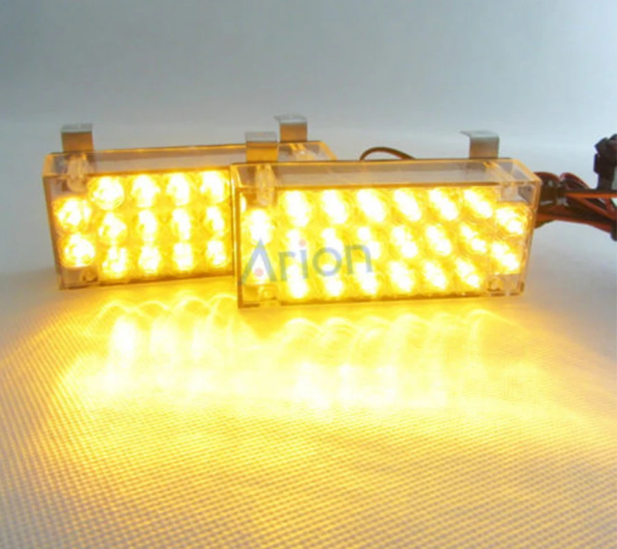 2x22 светодиосветодиодный янтарно-желтый автомобиль грузовик ВОССТАНОВЛЕНИЕ