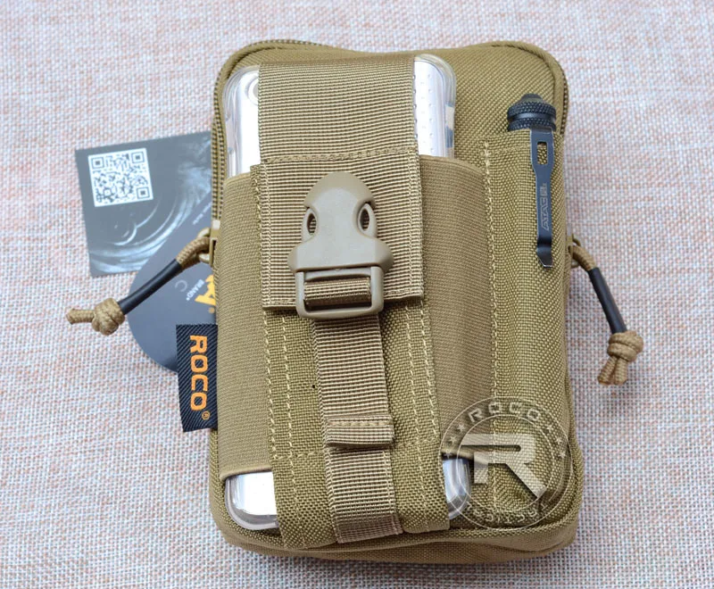 ROCOTACTICAL Высокое качество Молл Тактические Талия пакеты, изготовленные из Cordura нейлон EDC Молл военная сумка для охоты с Бесплатный Пояс кольцо