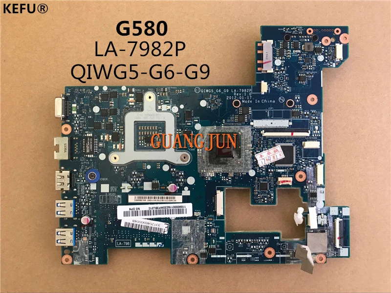 Дешевая системная плата KEFU для Lenovo G580 LA 7982P все функции хорошая работа|lenovo system
