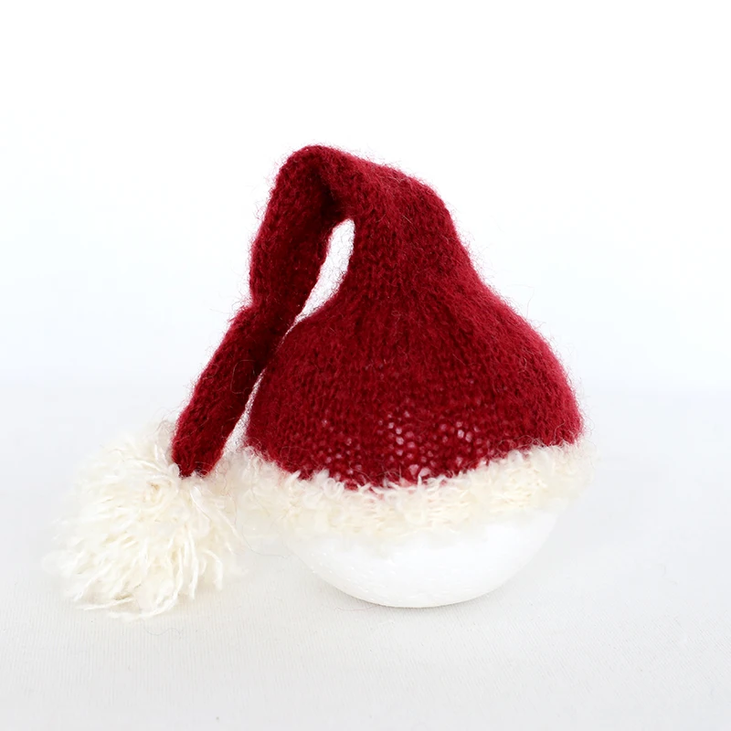 Санта Клаус шапка для новорожденных; Рождественские капота; Наряд для фотосессии мохер для вязания крючком Детская шапочка "Лиса"головной ... от AliExpress WW