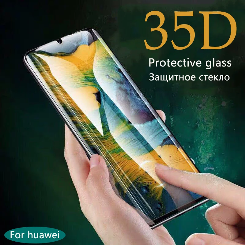 Защитное стекло 35D для Huawei P30 P10 P20 lite pro закаленное mate 20 10 Pro изогнутая защита