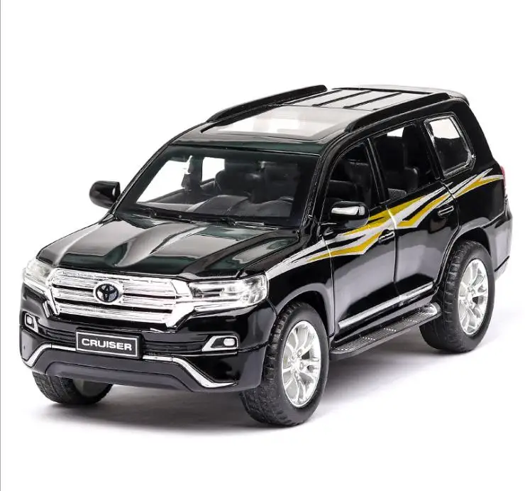 1:32 Land Cruiser, 6 открытых дверей, со звуком и светильник, модель из сплава, эксклюзивные модели