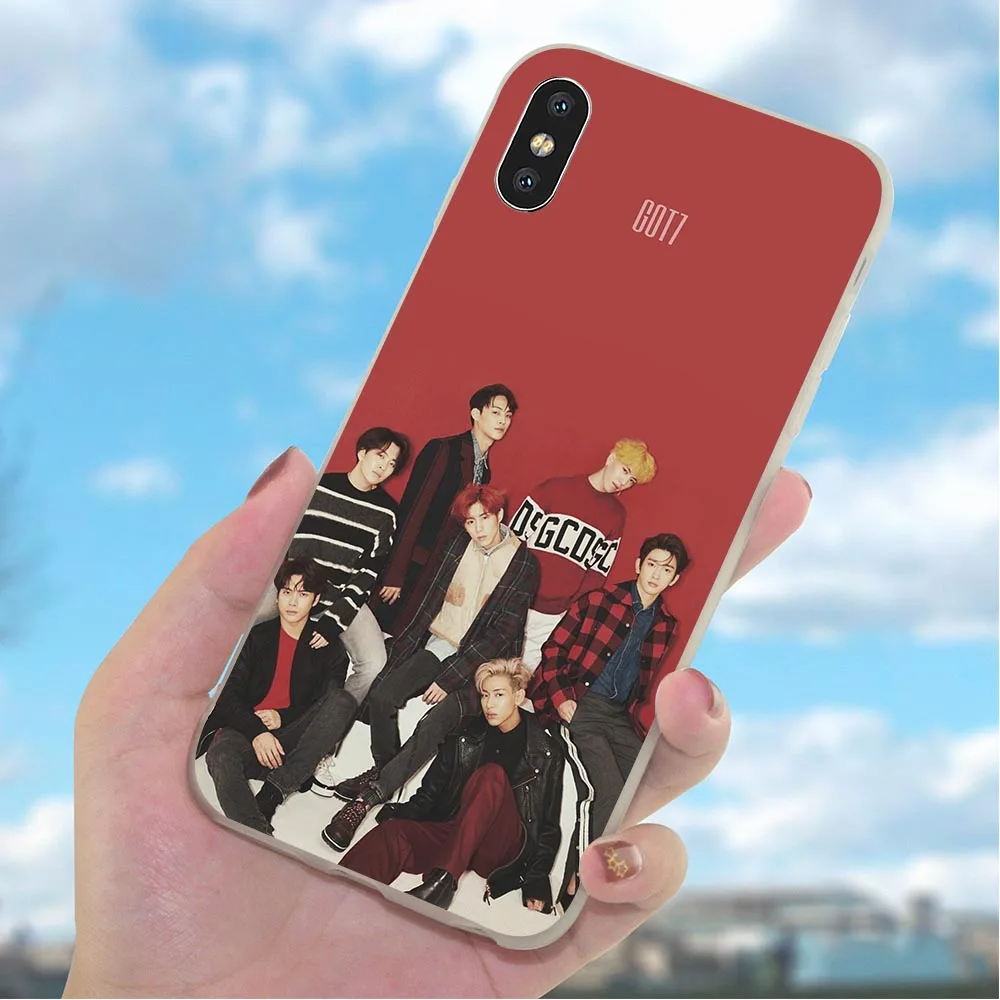 Мягкий ТПУ чехол для телефона iPhone 6 Plus Got7 kpop Чехол 7 XR X 8 5 6S 5S SE Xs Max Чехлы 11 pro |