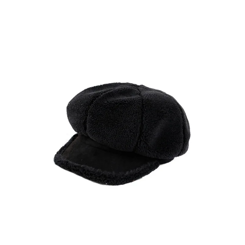 Зимние теплые утолщенные шапки модная имитация овечьей шерсти Snapback cap s женская