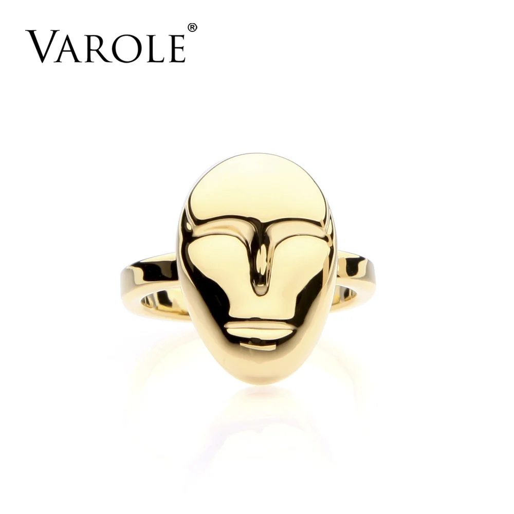 VAROLE, высокое качество, модное, для лица, стильное, миди кольцо для женщин, золото, серебро, цвет, медь, кольцо Anillos, ювелирное изделие, Bagues Anillos - Цвет основного камня: Gold Color