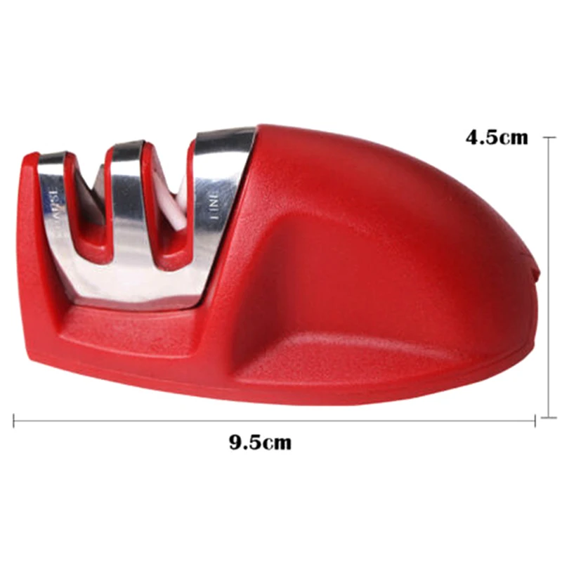 Новый 2 этапа точилка для ножей бытовая Ручка твердосплавный керамический