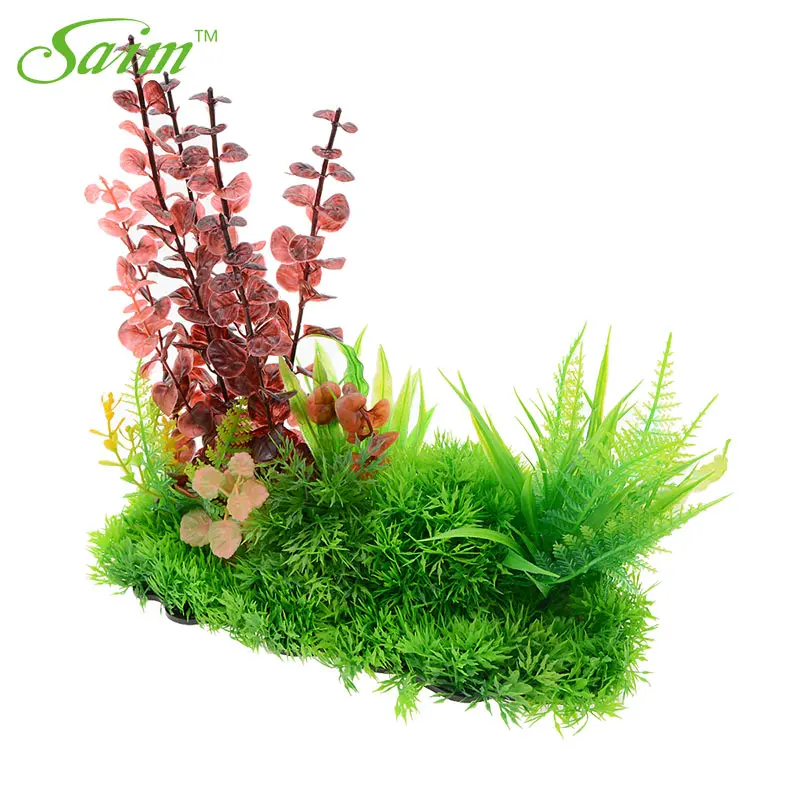 Саим Аквариум завод Декор подводный зеленых растений искусственные