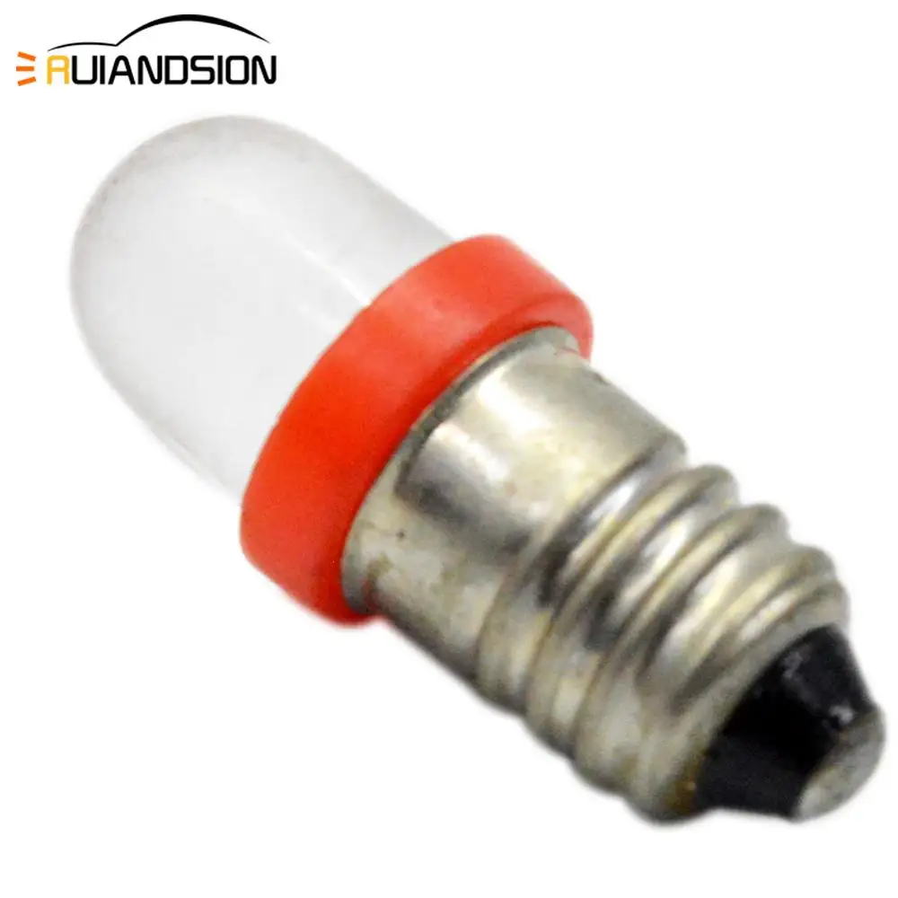RUIANDSION 2x Высокое качество 6V F5 E10 винт база 12v Светодиодный Индикатор Интерьер