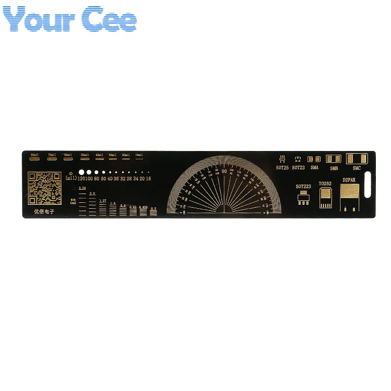 1 шт. 20 см Многофункциональный PCB линейка измерительный инструмент резистор