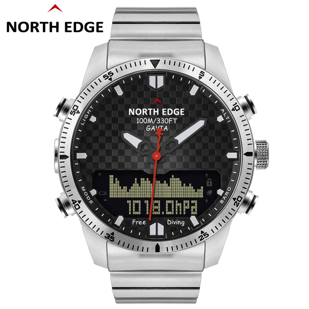 NORTH EDGE GAVIA Дайвинг бизнес спортивные часы водонепроницаемые Смарт Relogio компасы Смарт часы Relogio Android SmartWatch телефон