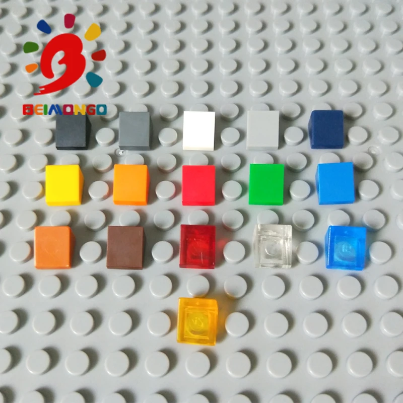 Бесплатная доставка! BEIMONGO блоки для черепицы 1x1x 2/3 строительный блок 300 шт. умные