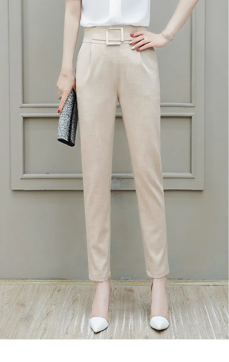 Женские шаровары с блестками повседневные облегающие брюки высокой талией для