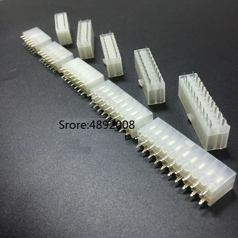 Двойной разъем 5569 5557 2 2Pin 4pin 2*2pin 4 мм плоская игла шаг 10 шт./лот 2X1 2X2 2X3 2X4 2X5 2X6 2X7 2X8 2X9