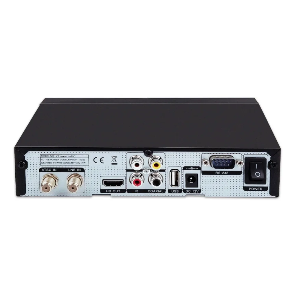 Высокое качество dvb s/s2 + atsc fta спутниковый ресивер freesat v7 combo для amerian|combo satellite