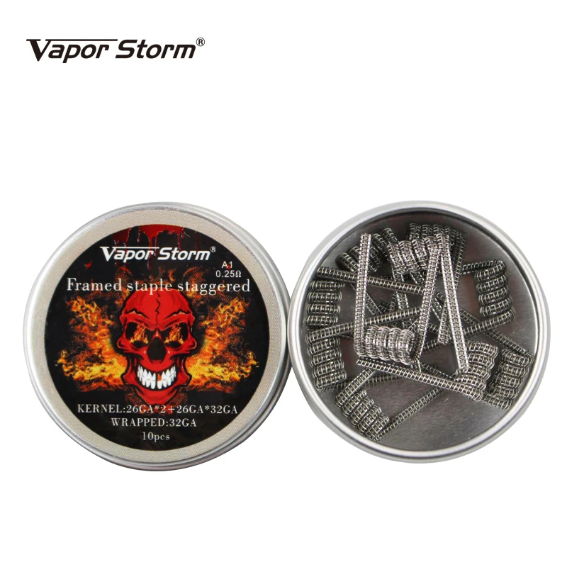 Vapor Storm Alien Clapton Coil Tsuka штапель в раме плавающий Clapception A1 провод для спираль RDA Vape
