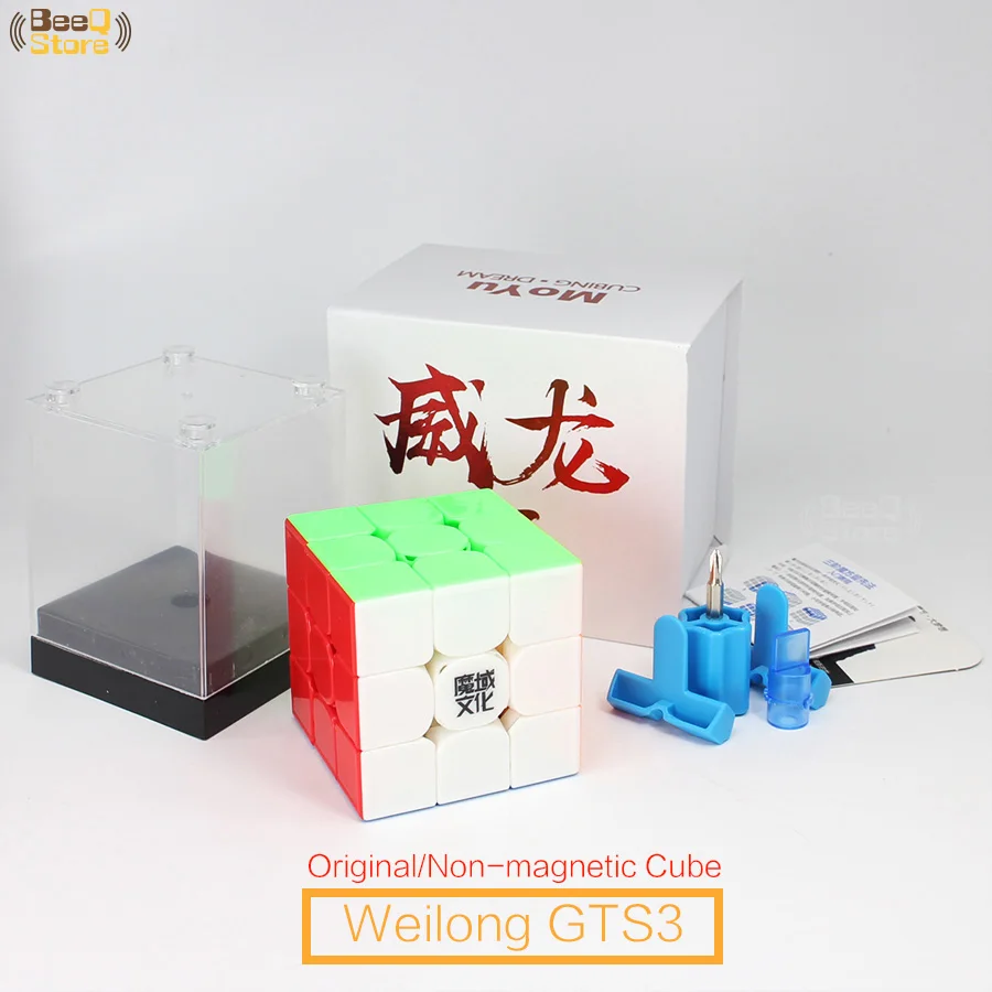 GTS3-Stickerless Moyu Weilong GTS3M Магнитный куб 3x3x3 магический куб скорость GTS3 GTS2 GTS2M Куб 3x3 Magico Cubo 3*3*3 черный без наклеек - Цвет: GTS3-Stickerless
