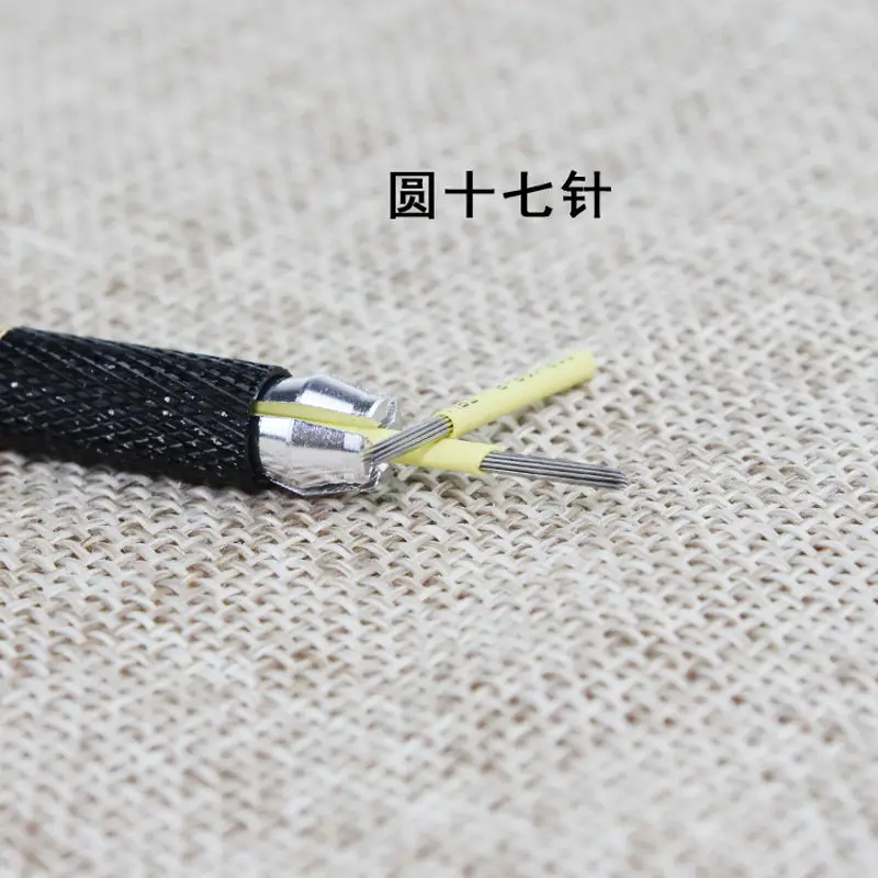 30 шт. полуперманентный макияж бровей татуаж микроблейдинг 17/19/21 круглые