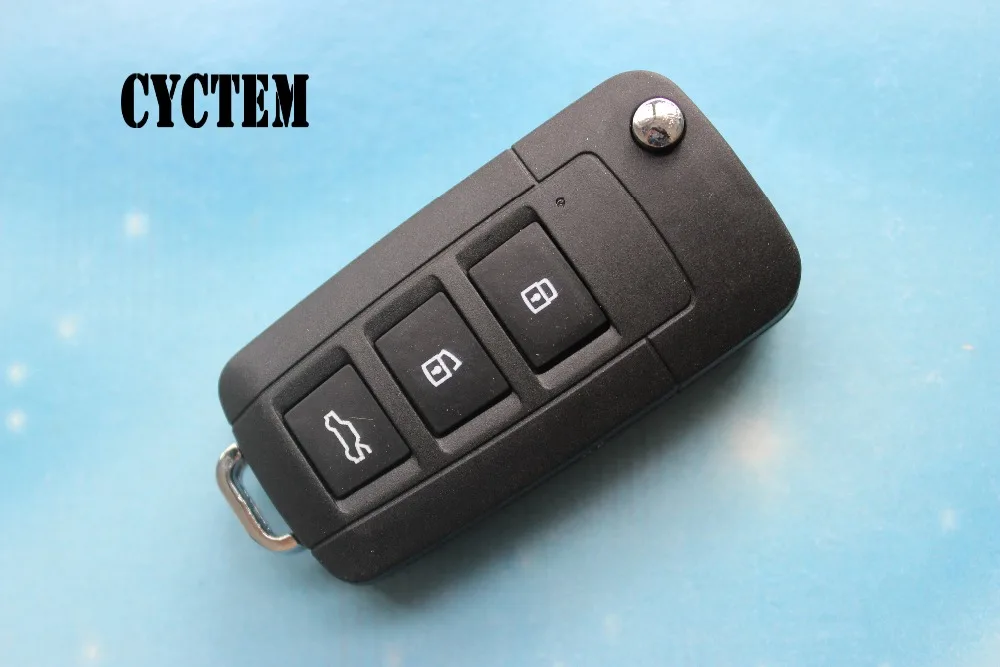 CYCTEM Car Key Blank Cover 3 Buttons Flip Folding Remote Shell Fob Case Replacement Fit For Toyota Camry | Автомобили и мотоциклы