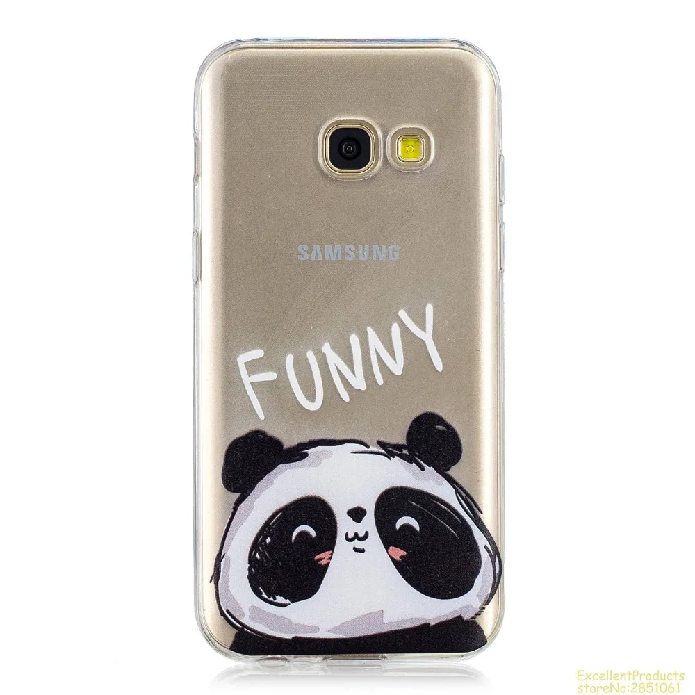 Силиконовый чехол для телефона Samsung A3 2017 A320 fundas hoesje Красивый Веселый мультяшный