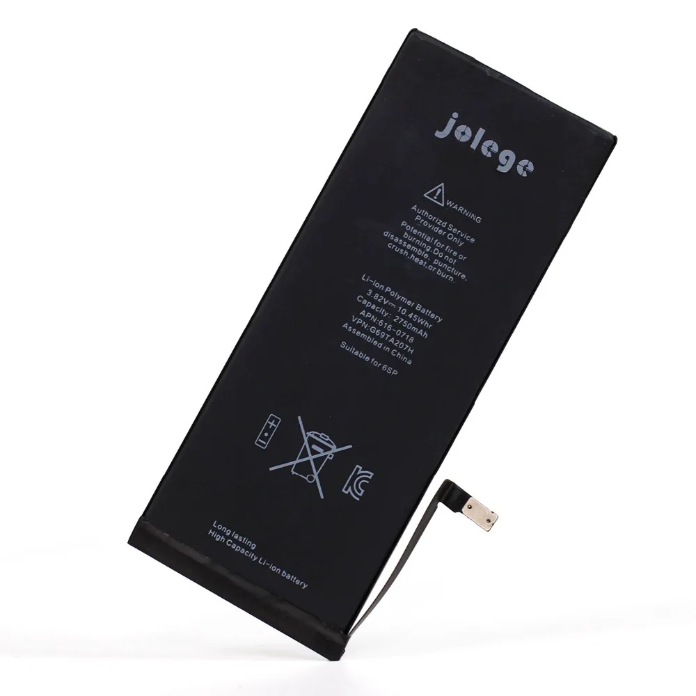 Jolege 5 шт. перезаряжаемый аккумулятор для iPhone 6splus замены батареи iphone 3.82 В 2750 мАч