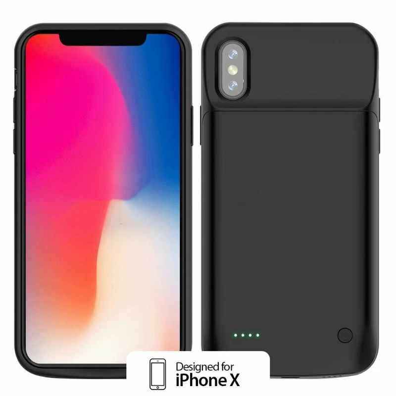 Neng 3200/4000 мАч чехол для зарядки Черный Защитный Iphone X Xs Xr Max внешний аккумулятор зарядное устройство