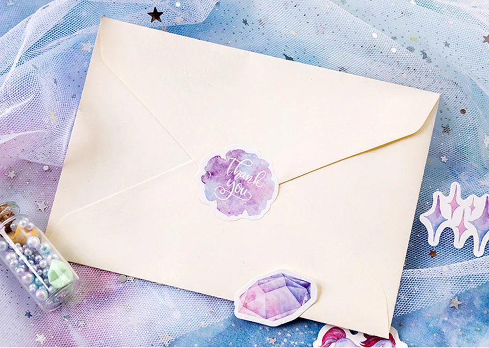 45 шт./упак. Kawaii канцелярские наклейки милый Единорог шаблон Скрапбукинг