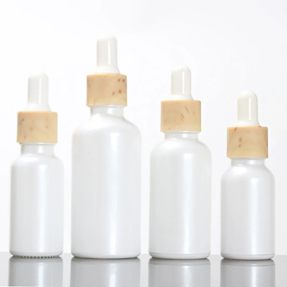 

15 мл жемчужно-белые пустые бутылки для эфирное масло, 0,5 oz флакон-капельница для сыворотки многоразового бутылки