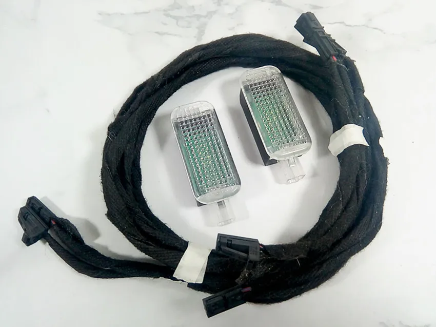 small size connector 1 комплект светодиодный свет для ног шаги космическая лампа& кабель для VW Golf 7 MK7 Passat 3g B8 5GG947409 5GG 947 409 5G0947409 5G0 947 409 - Название цвета: small size connector