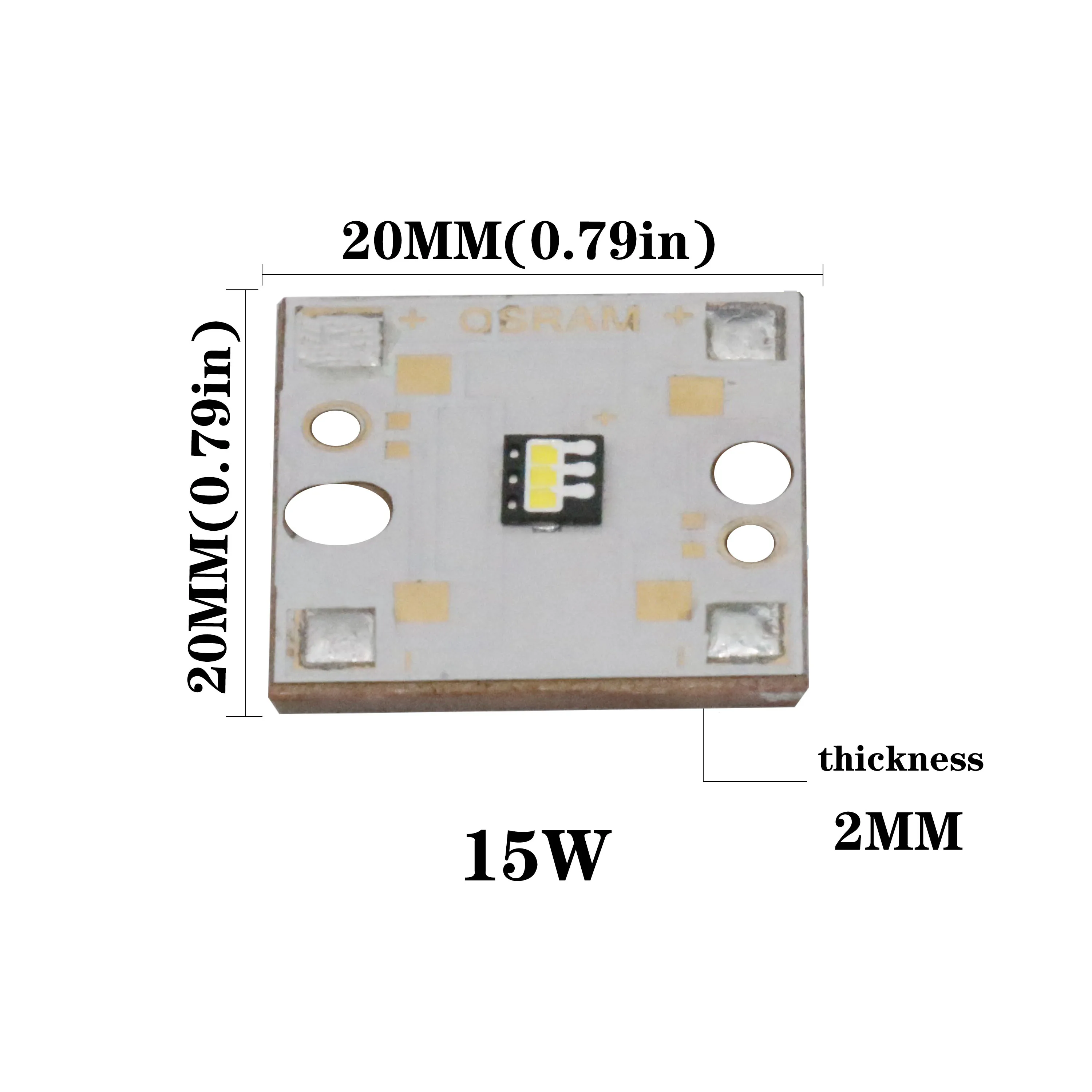 Лампа Ксеноновая Osram 20W 25W Высокое Мощность светодиодный светильник супер яркий 6500K светодиодный бусины PCB трубки Подложка для лампы меди для автомобильные передние фары "сделай сам"