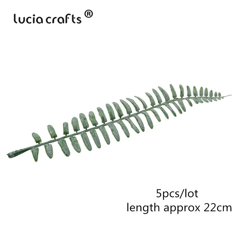 Style 3 5pcs Lucia crafts 5 шт./2 пучка пластиковых растений, искусственные маленькие листья, ветка, сделай сам, Рождество, дом, цветок, украшение A0906 - Цвет: Style 3 5pcs